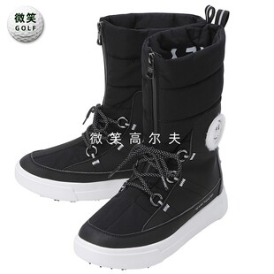 2025冬新品 PEARLYGATES高尔夫女笑脸保暖防滑运动高筒靴 韩国代购