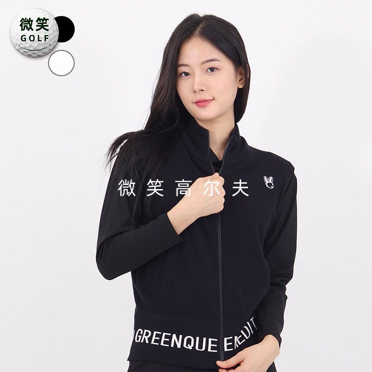 特价2025春款韩国代购下摆字母高尔夫球服女士防风高尔夫背心GOLF