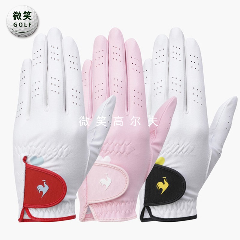 高尔夫女士配色运动单手手套套装