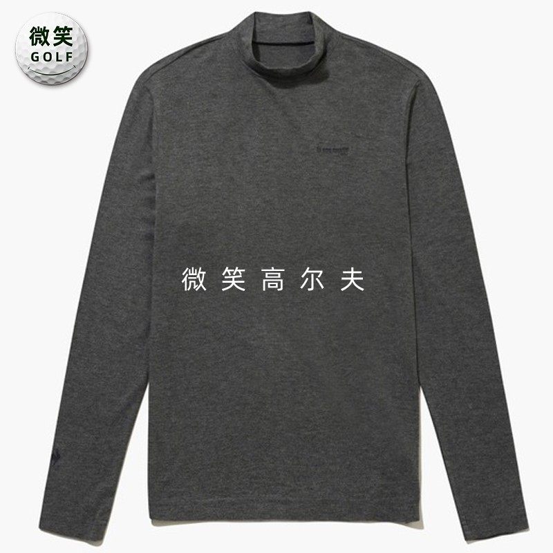 高尔夫男士立领运动长袖打底T恤