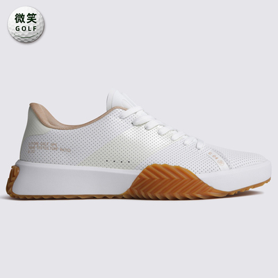男高尔夫球鞋穿孔系带防滑运动鞋