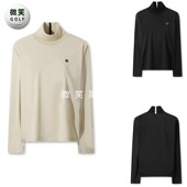 打底衫 2025冬季 WAAC防风高领高尔夫球服女士保暖长袖 韩国代购 新款