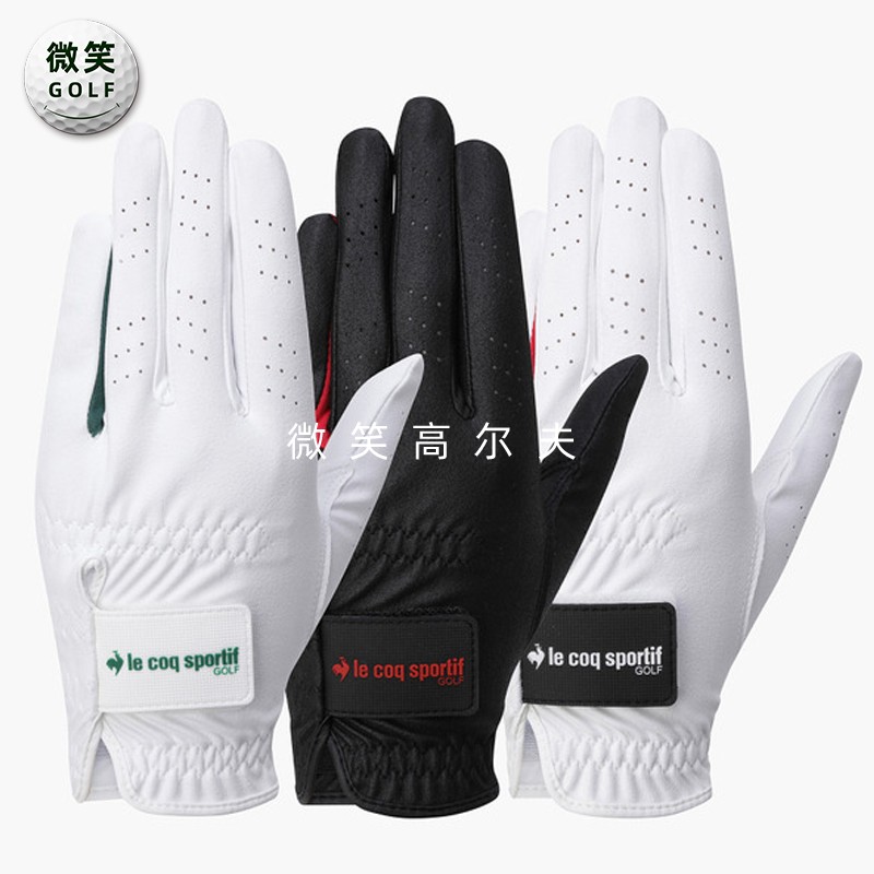 高尔夫男士配色皮革运动单手手套
