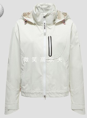 2025春夏新品韩国代购GFOR*高尔夫女士连帽图案运动防水外套雨衣