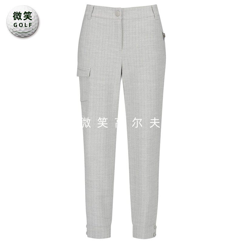 2025秋新品韩国代购ST ANDREWS高尔夫女松紧腰修身收腿运动长裤