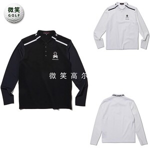 2025秋新款韩国代购MARKLONA柔软触感冷感高尔夫球服男士长袖T恤