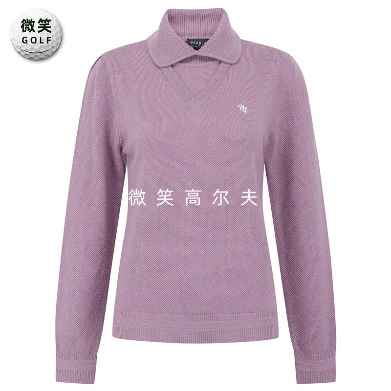 高尔夫女高领保暖运动羊绒针织衫