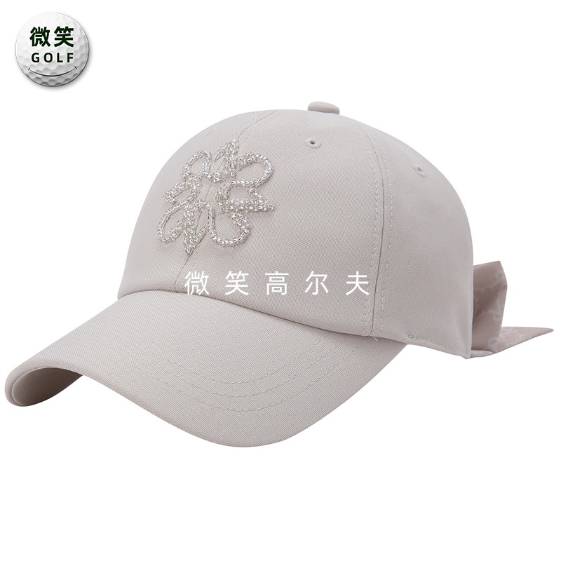 高尔夫球帽女士蝴蝶结遮阳运动帽