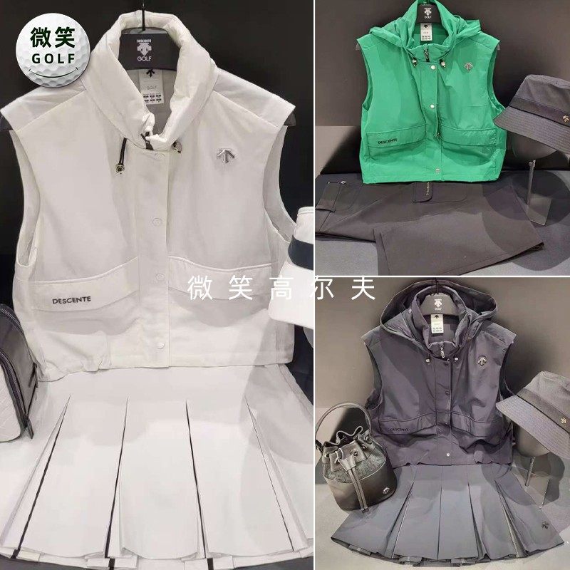 高尔夫女士运动无袖马甲背心