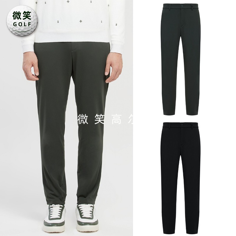 高尔夫男士弹力抓绒保暖收腿长裤