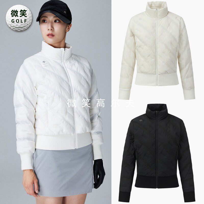 高尔夫女高领轻盈保暖运动羽绒服