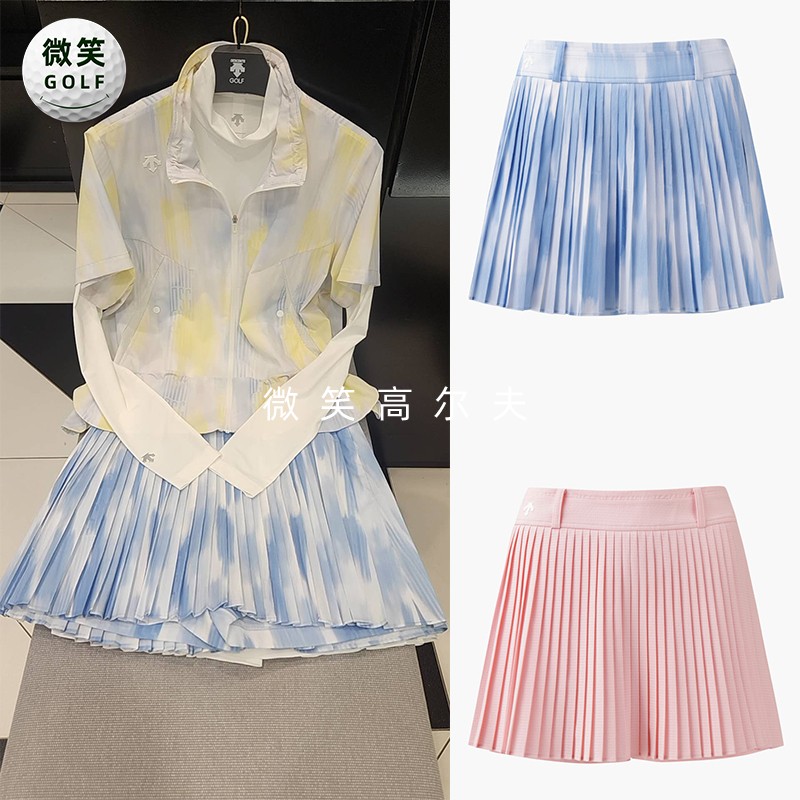 2026夏季新款韩国代购时尚百搭高尔夫球服女士运动透气百褶裙短裙