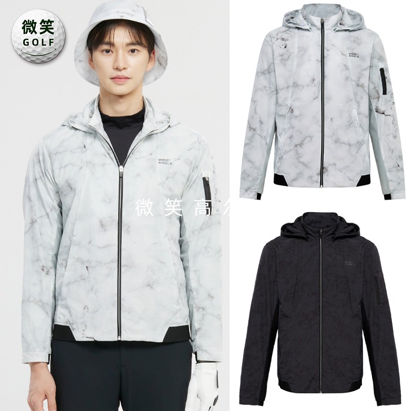 高尔夫男士连帽图案舒适夹克外套