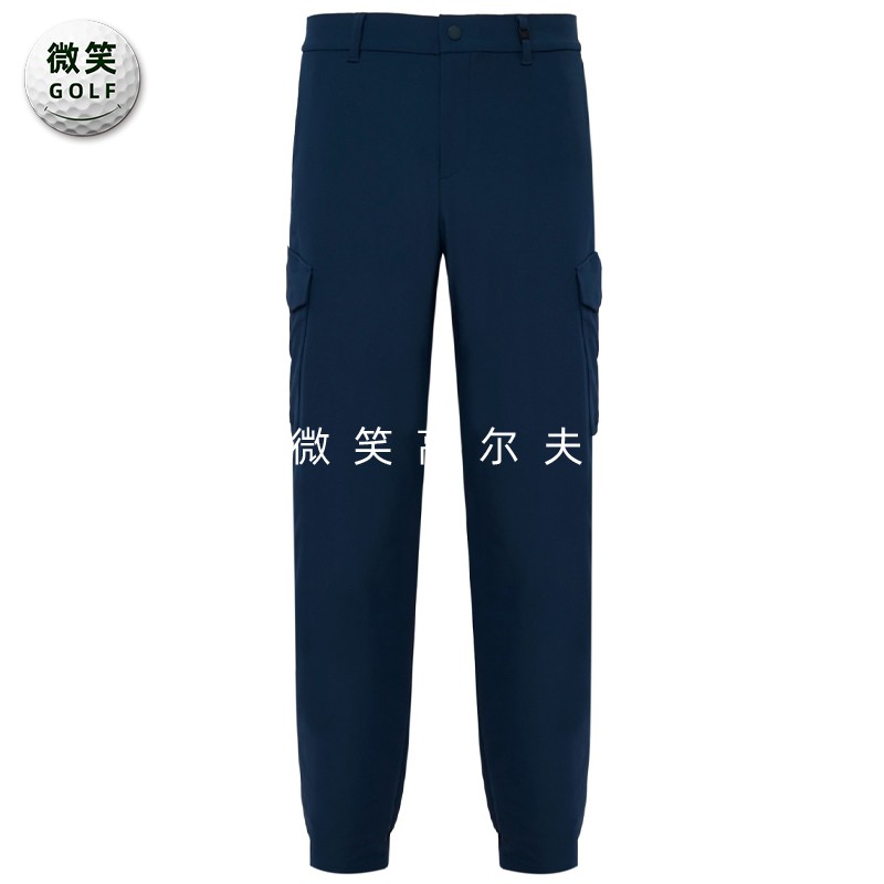 高尔夫球裤男士弹力口袋收腿长裤
