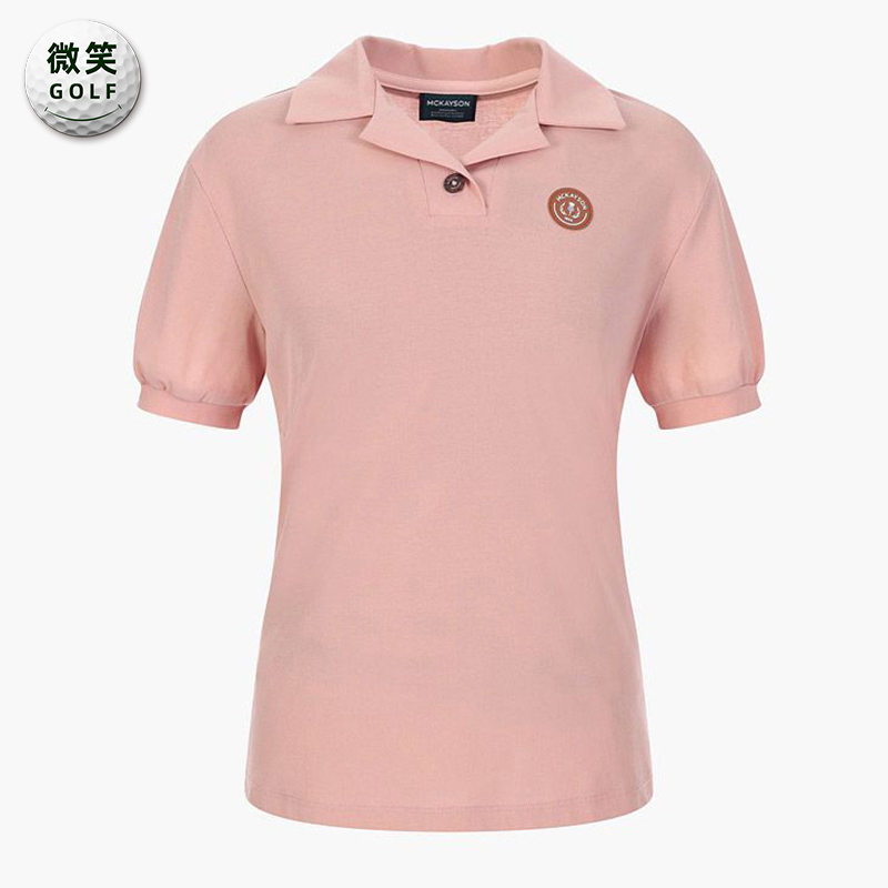 特价2025夏季新款韩国代购泡泡袖清凉高尔夫球服女士短袖T恤GOLF