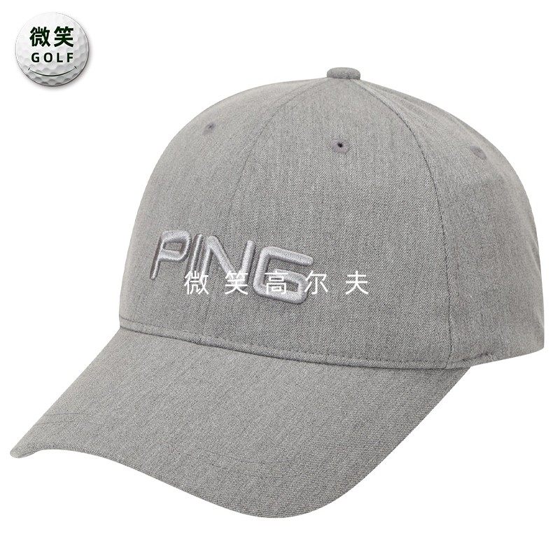 2025秋新品韩国代购PING高尔夫球帽男士刺绣字母遮阳运动棒球帽