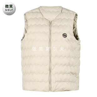特价2025冬季新款韩国代购运动百搭高尔夫球服女士保暖羽绒马甲