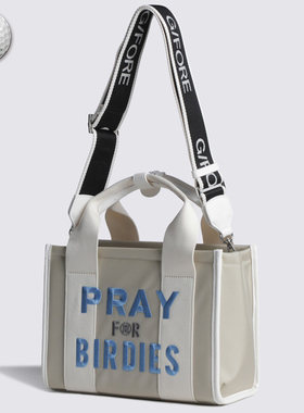 2025夏新品韩国代购GFOR*高尔夫女士字母配色方形运动手提单肩包