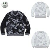 圆领针织衫 2025冬季 MARKLONA防风加厚高尔夫球服男士 韩国代购 新款