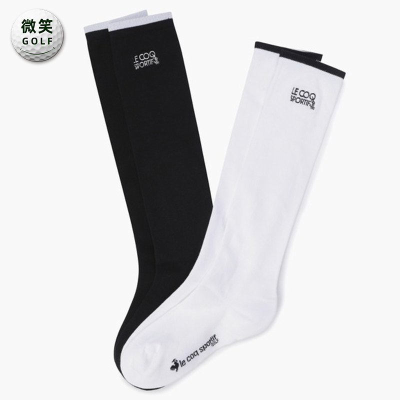 高尔夫女士弹力及膝高筒运动袜
