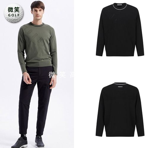 特价2026春季新款韩国代购TORBIST压花圆领高尔夫球服男士针织衫