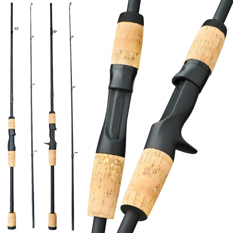 日本进口鱼竿路亚竿枪直柄2节插