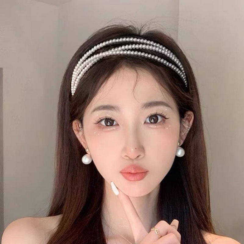 三层珍珠发箍女超仙甜美2024网红