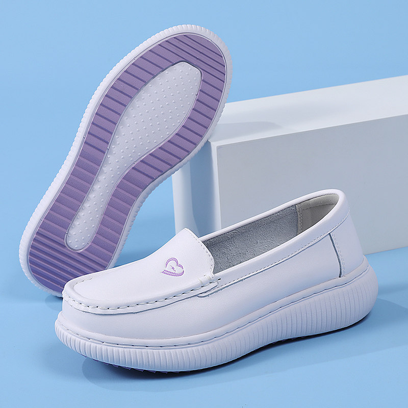 安足恩新款护士鞋防滑真皮舒适软底透气不累脚四季平底医护小白鞋,女鞋,浅口单鞋,淘宝优惠券,粉丝福利购,淘宝优惠卷