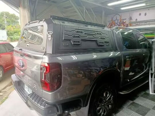 适用于12-23年福特RANGER皮卡改装车厢铝合金高盖平盖三开门带锁