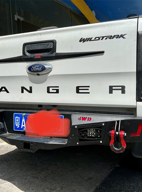 适用福特RANGER REVO TRITON DMAX皮卡改装后杠竞技杠防撞杠带灯