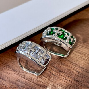 复古闪钻锆石十字架耳骨夹女无耳洞耳环耳夹小众高级感显脸小耳饰