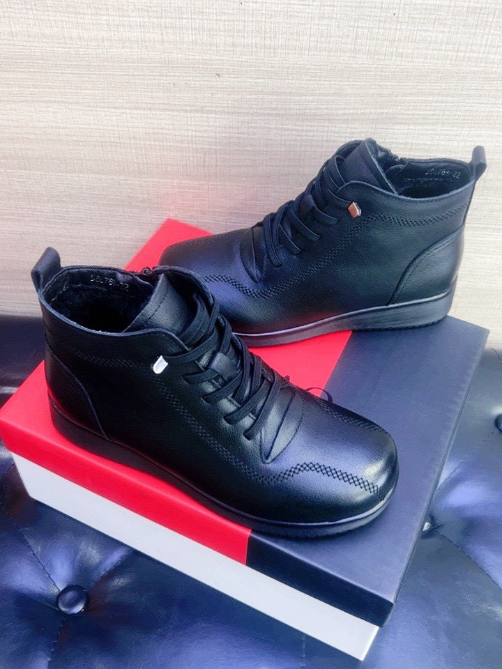 2025新款休闲头层牛皮女棉鞋软底舒适真皮加绒妈妈女棉鞋