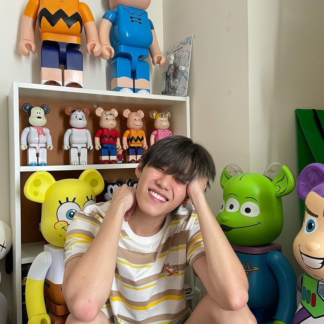 bkpp同款 泰国限定 慵懒刺绣 泰国条纹法式 半袖t恤