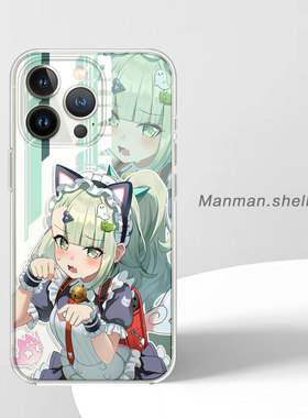 二次元猫系千夏适用华为Nova15Pro小米17哭泣OPPOFindX9苹果17Pro卡通vivoS50荣耀500红米note14漫漫手机壳