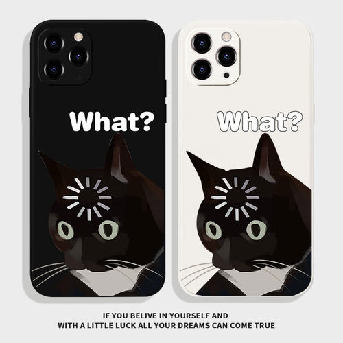 趣味what待机猫咪安卓手机壳TPU