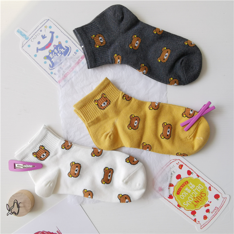 网红少女心个性风韩国纯棉短袜