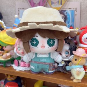 园丁10cm棉花娃娃棉帽草帽款
