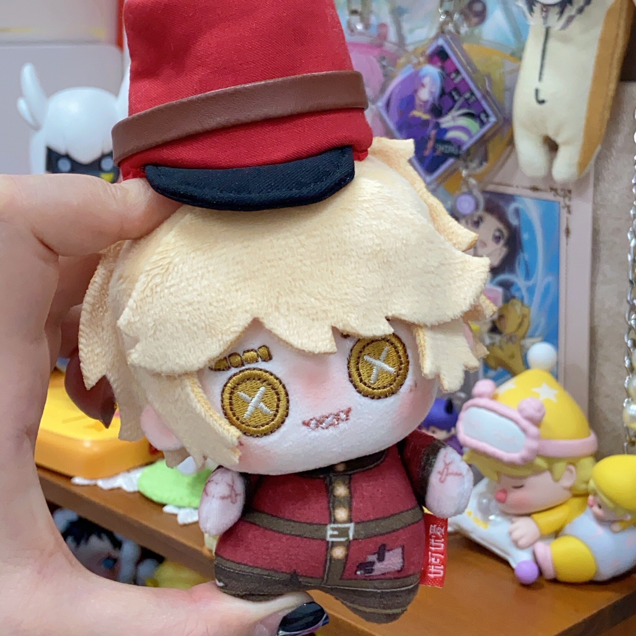 thumbnail for Postman 10cm cotton doll fifth personality series doll pendant with fixed hat in stock