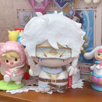 先知白10cm棉花娃娃第五人格系列伊莱可爱挂件周边正版含眼罩