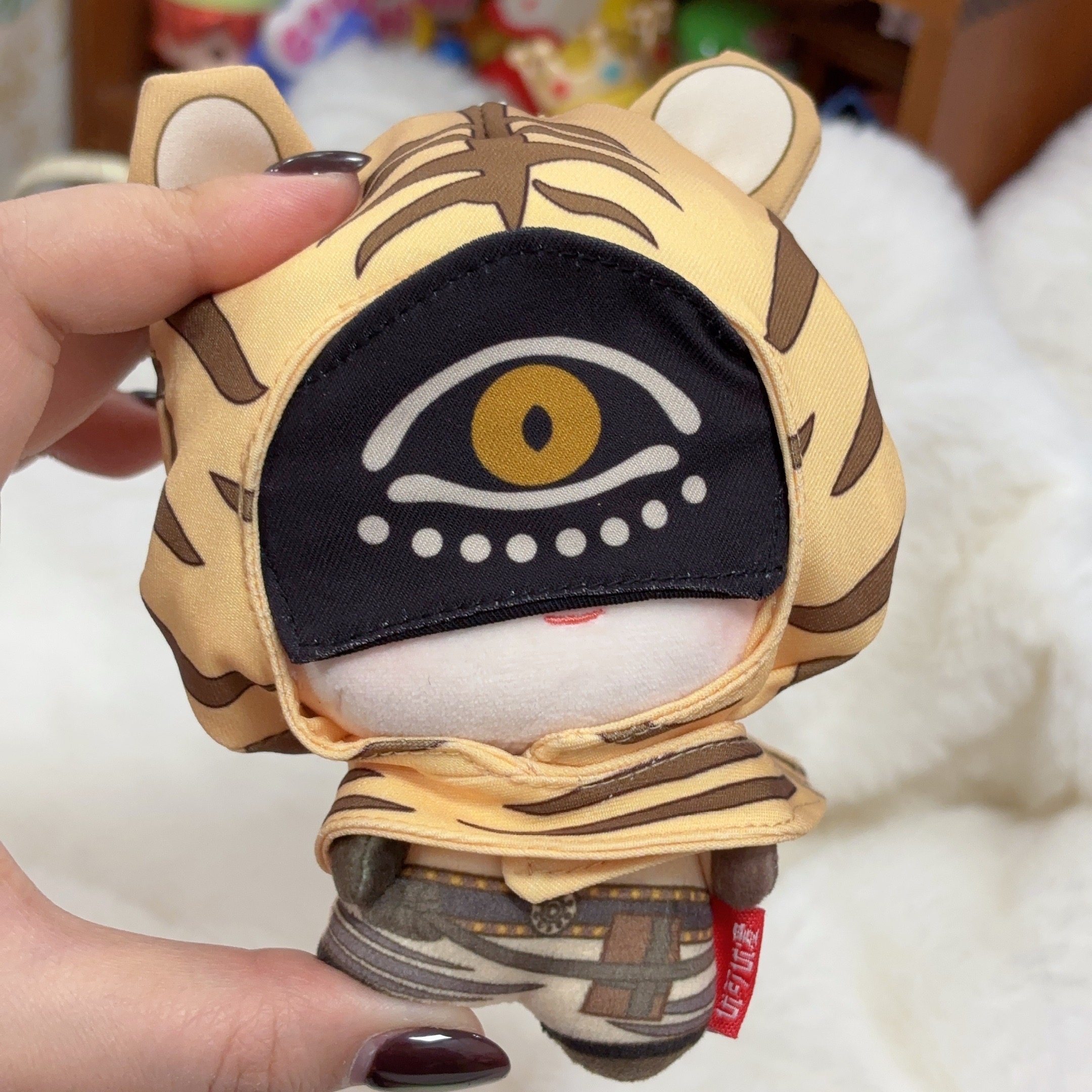 先知小老虎10cm棉花娃娃第五人格系列想成为人的老虎头套眼罩可拆,模玩/动漫/周边/娃圈三坑/桌游,棉花娃娃,淘宝优惠券,粉丝福利购,淘宝优惠卷