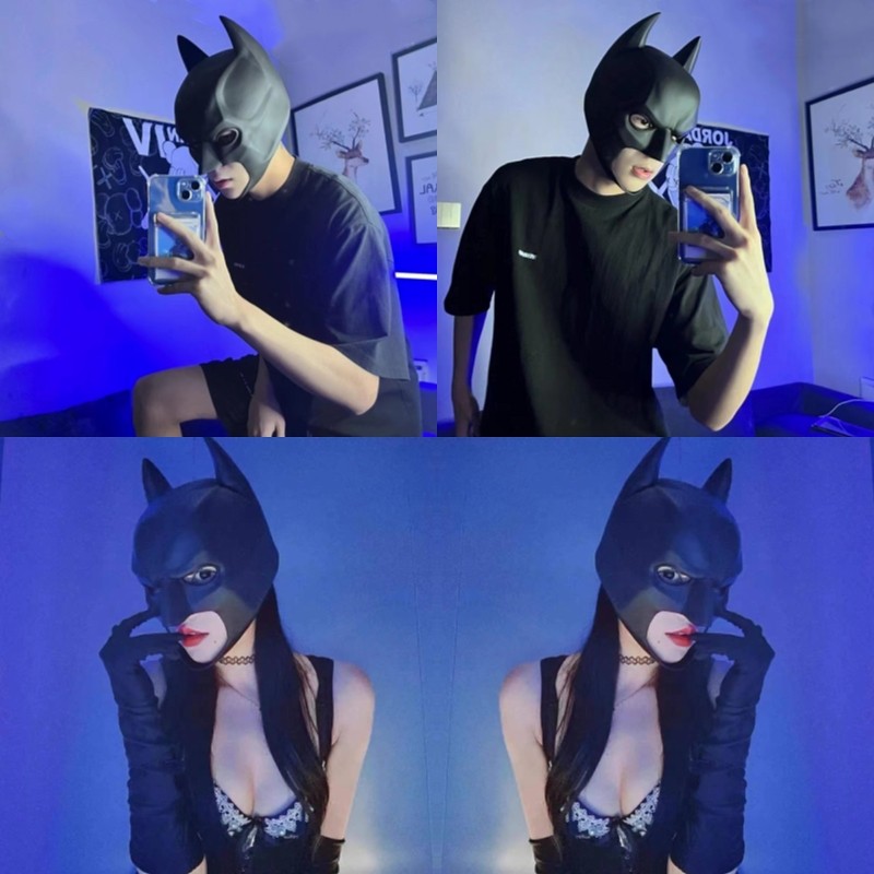蝙蝠侠面具头套batman帅气全脸