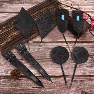 戏曲盔帽子配件影视县令官帽翅乌纱耍翅 丑官文官点绸帽翅 帽