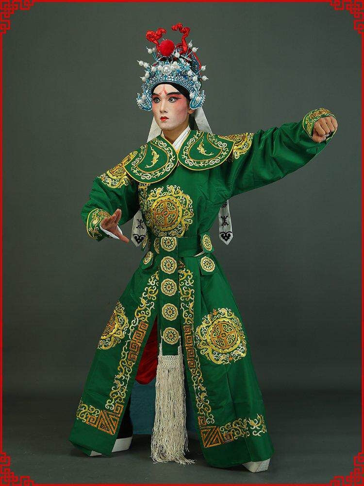 戏曲花剑衣京剧戏剧武生团花剑衣武将大武生花箭衣武打衣侍卫衣