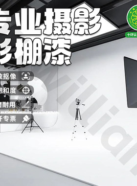 威廉司盾全哑光白色影棚漆影视专用墙面抠像漆高硬度无影摄影漆