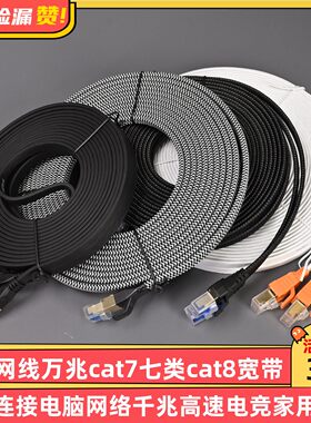 八类网线万兆cat7七类cat8宽带连接电脑网络千兆高速电竞家用