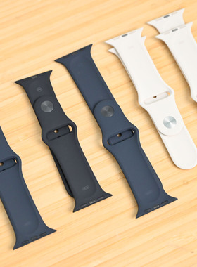 适用于【官网379】苹果运动硅胶表带氟橡胶applewatch7/6/se/5/4