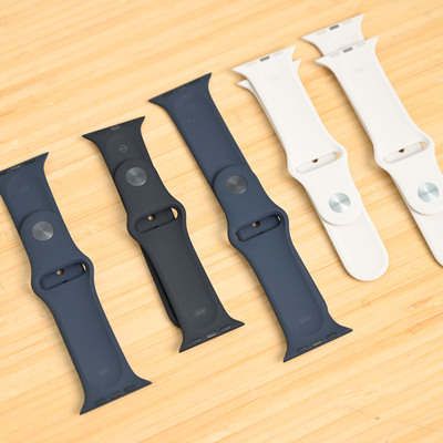 适用于【官网379】苹果运动硅胶表带氟橡胶applewatch7/6/se/5/4