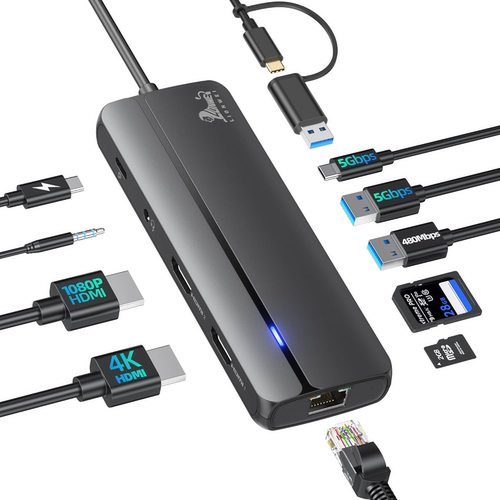 大厂代工Type-C扩展坞4K60Hz视频HDMI千兆网口PD100W供电USB3.0