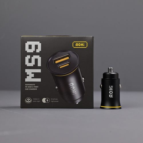奥海65WW双口车载充电器1A1C多功能汽车专用点烟器转换插头车充