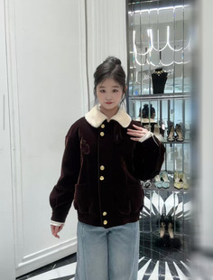 老钱千金丝绒短款 新款 羽绒服廓形休闲夹克半裙 2025冬季 家同款